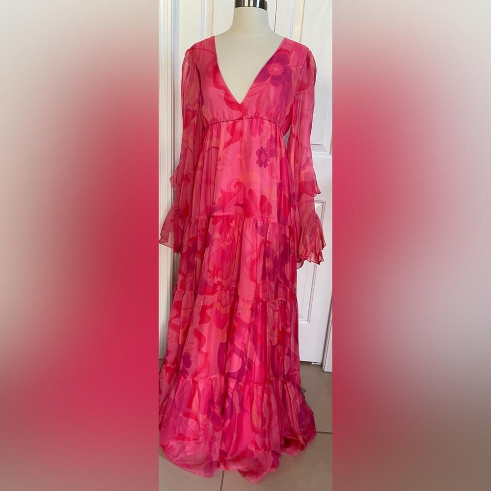 Mac Duggal Vibrant Pink Cocktail Dress size6 brand new - Picture 2 of 8